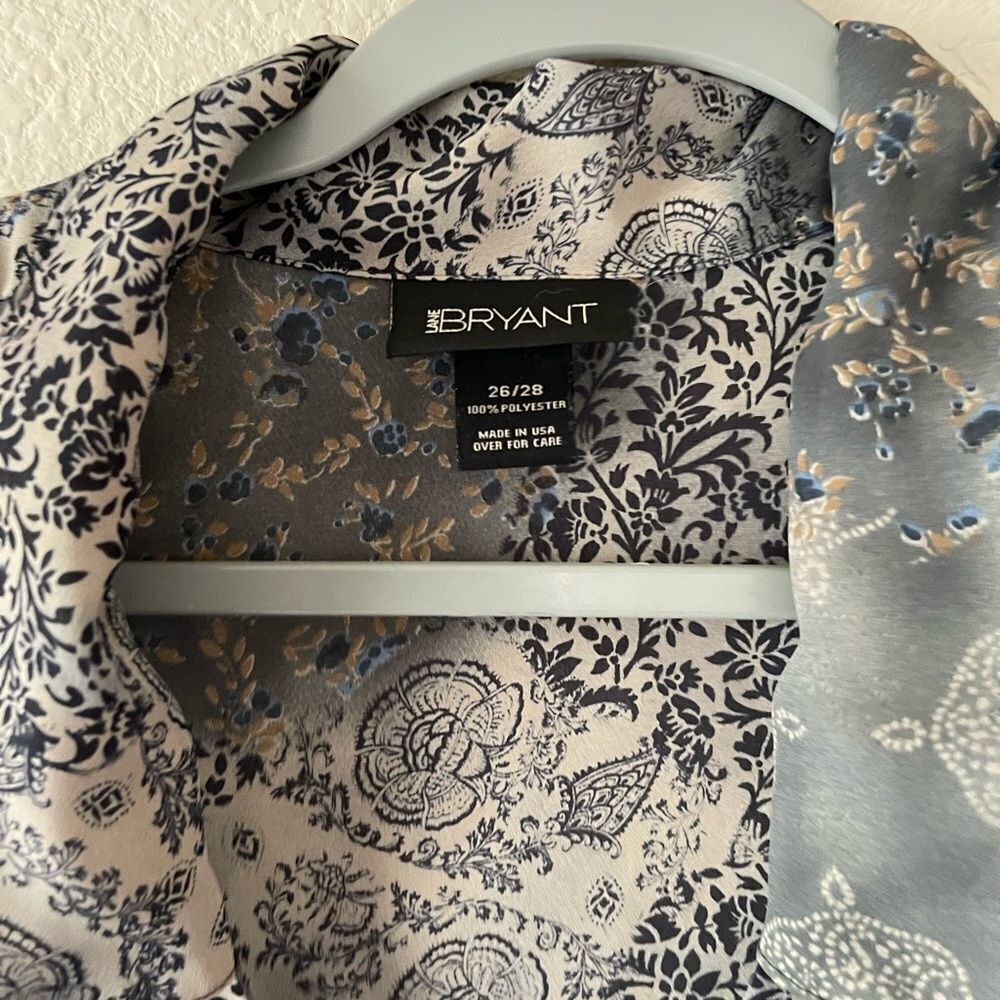 Lane Bryant patch work button up - Picture 3 of 6
